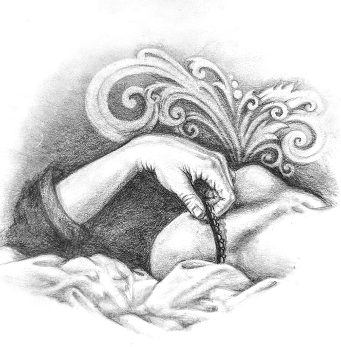 drawing of a woman's hand