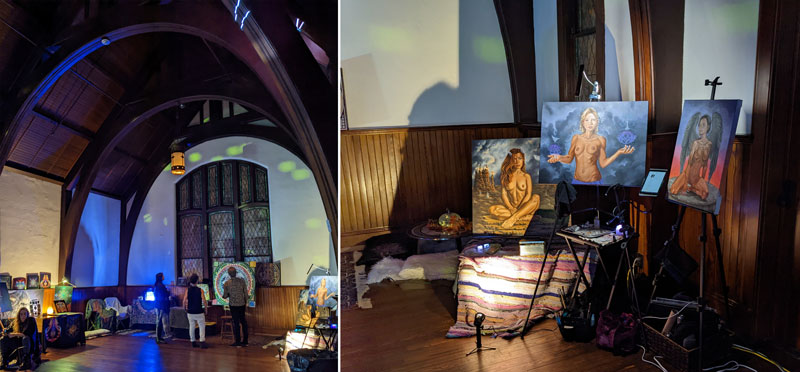 Monet Fort painting at Sol Dance