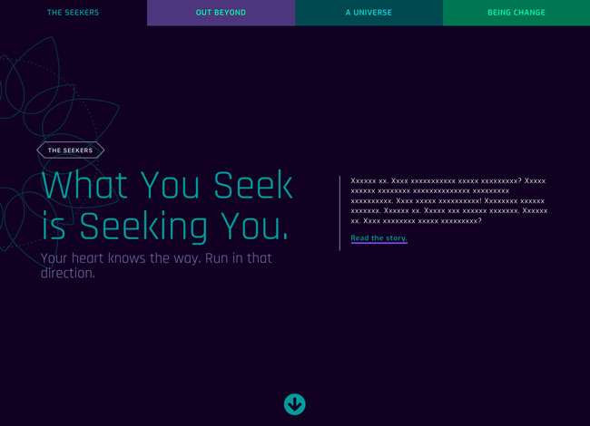 narrative content UX demo