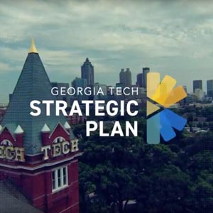 Georgia Tech website on a laptop