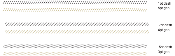 striped border graphic specimens