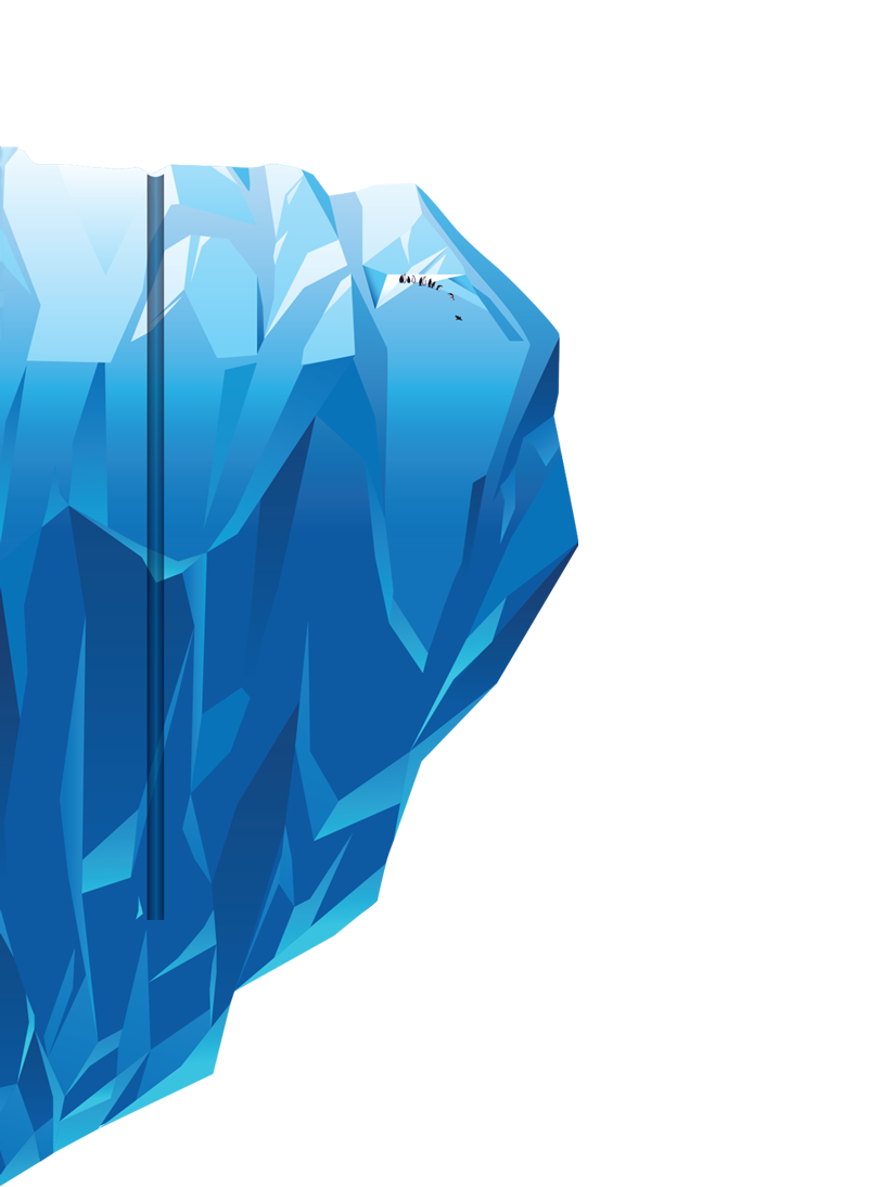 illustration of a glacier