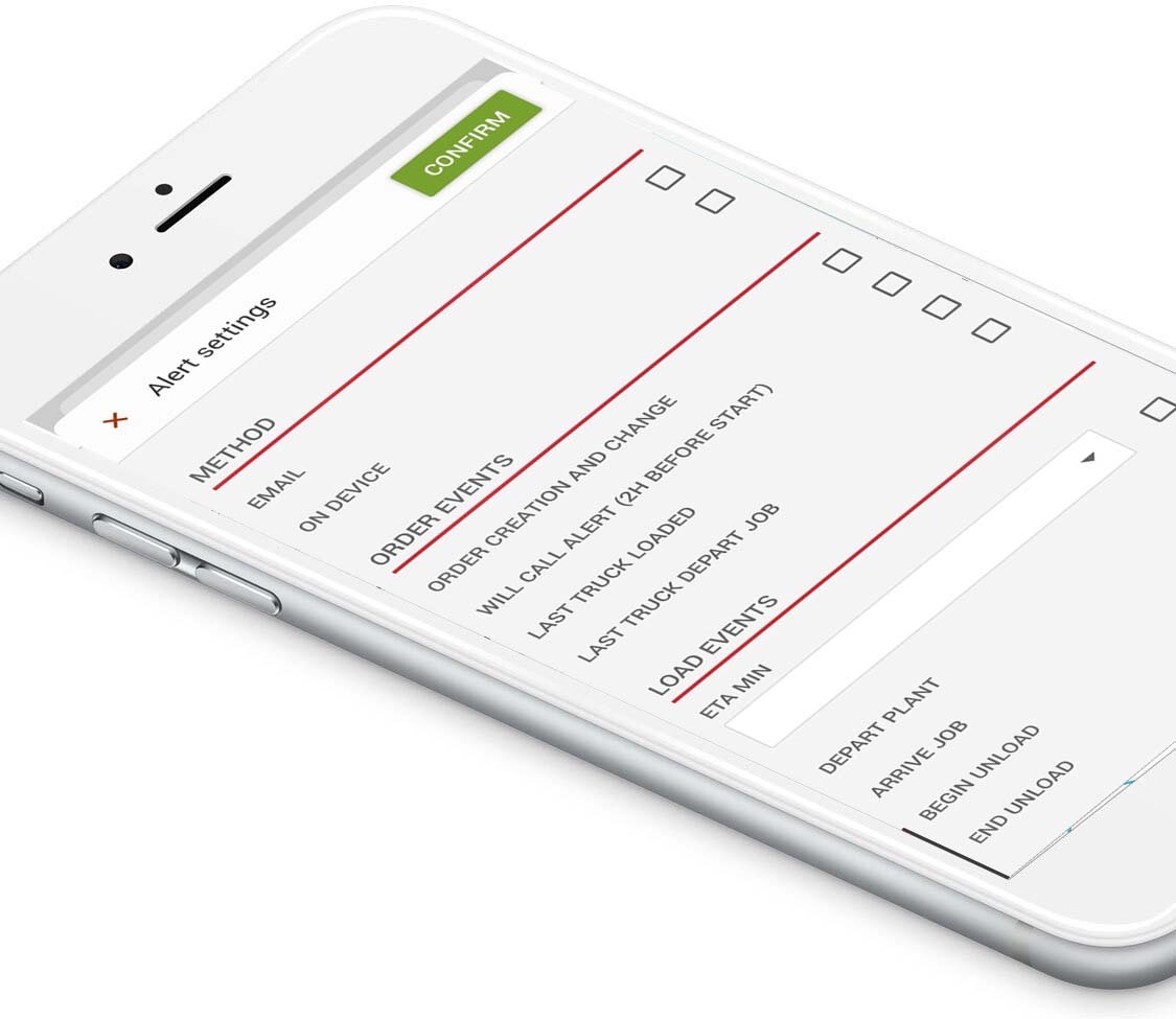 MyOzinga custom alerts shown on mobile app