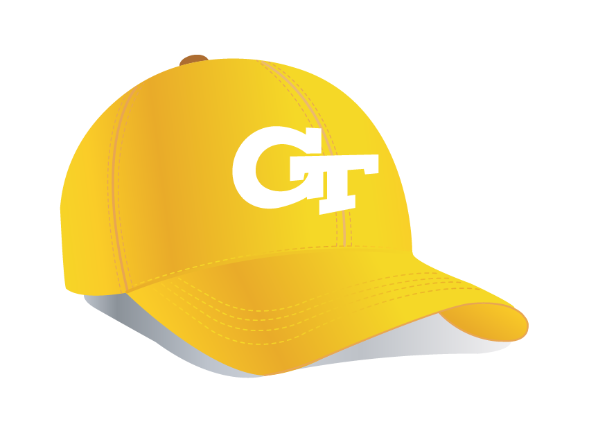 illustration of a university ball cap