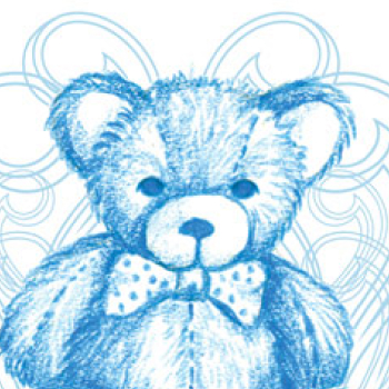 thumbnail of a blue teddybear drawing