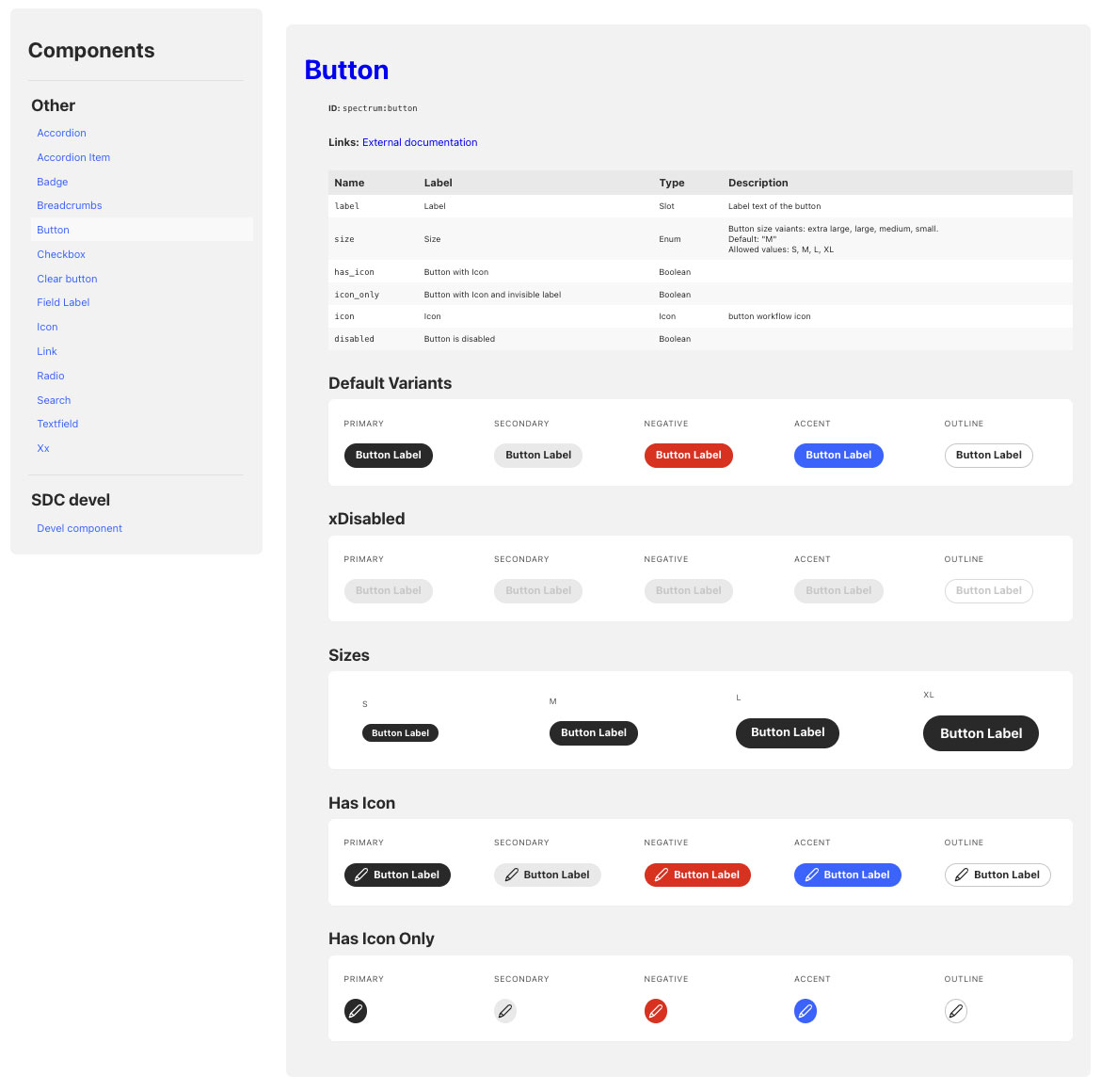 screenshot of Spectrum UI Patterns