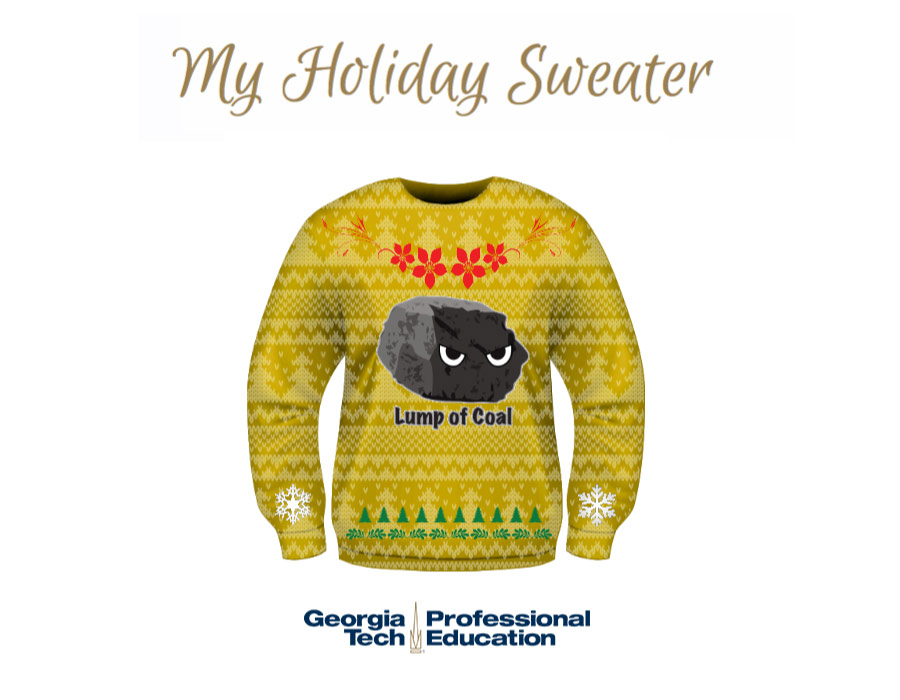 build your own holiday sweater game result
