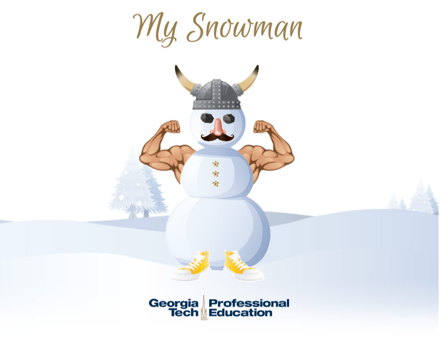 build your own holiday snowman result