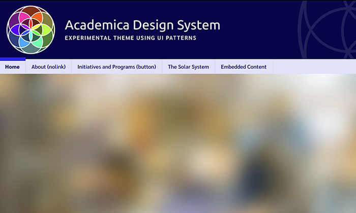 academica theme screenshot
