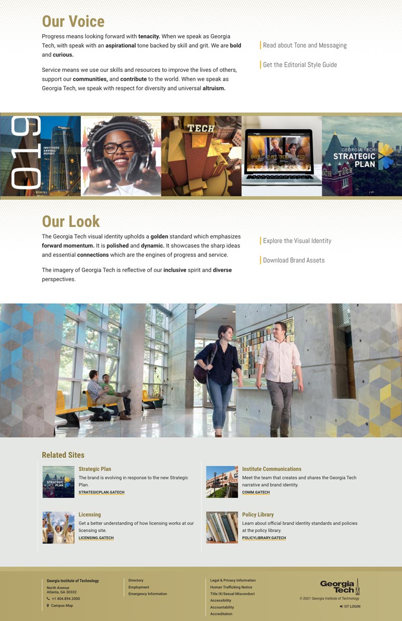 Georgia Tech Brand Website Redesign