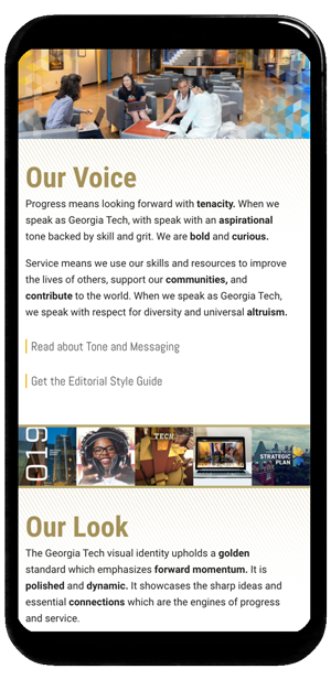 Georgia Tech Brand Website Redesign