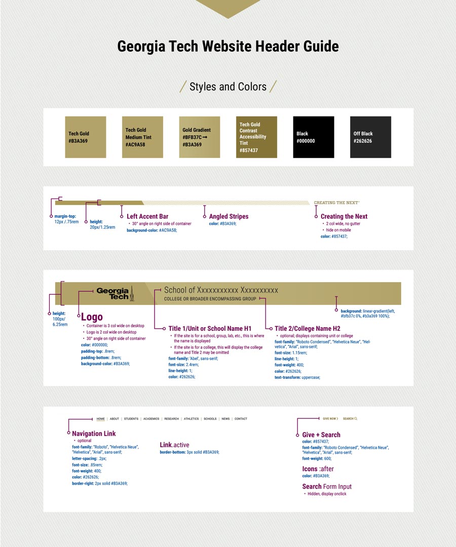 Georgia Tech Web Design System development guide