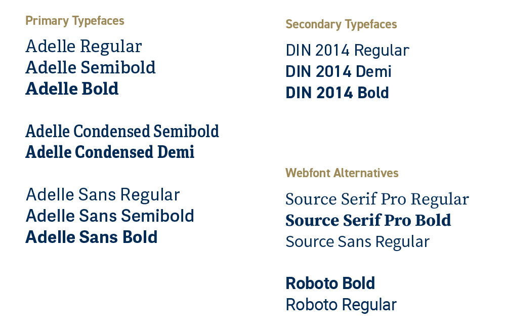 typeface specimins