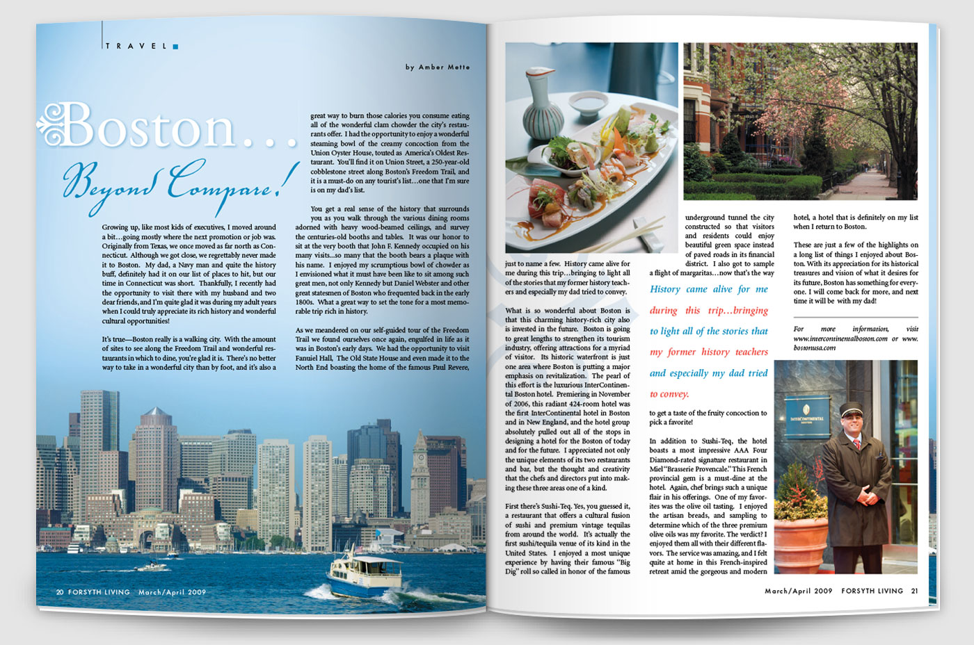 magazine story about Boston