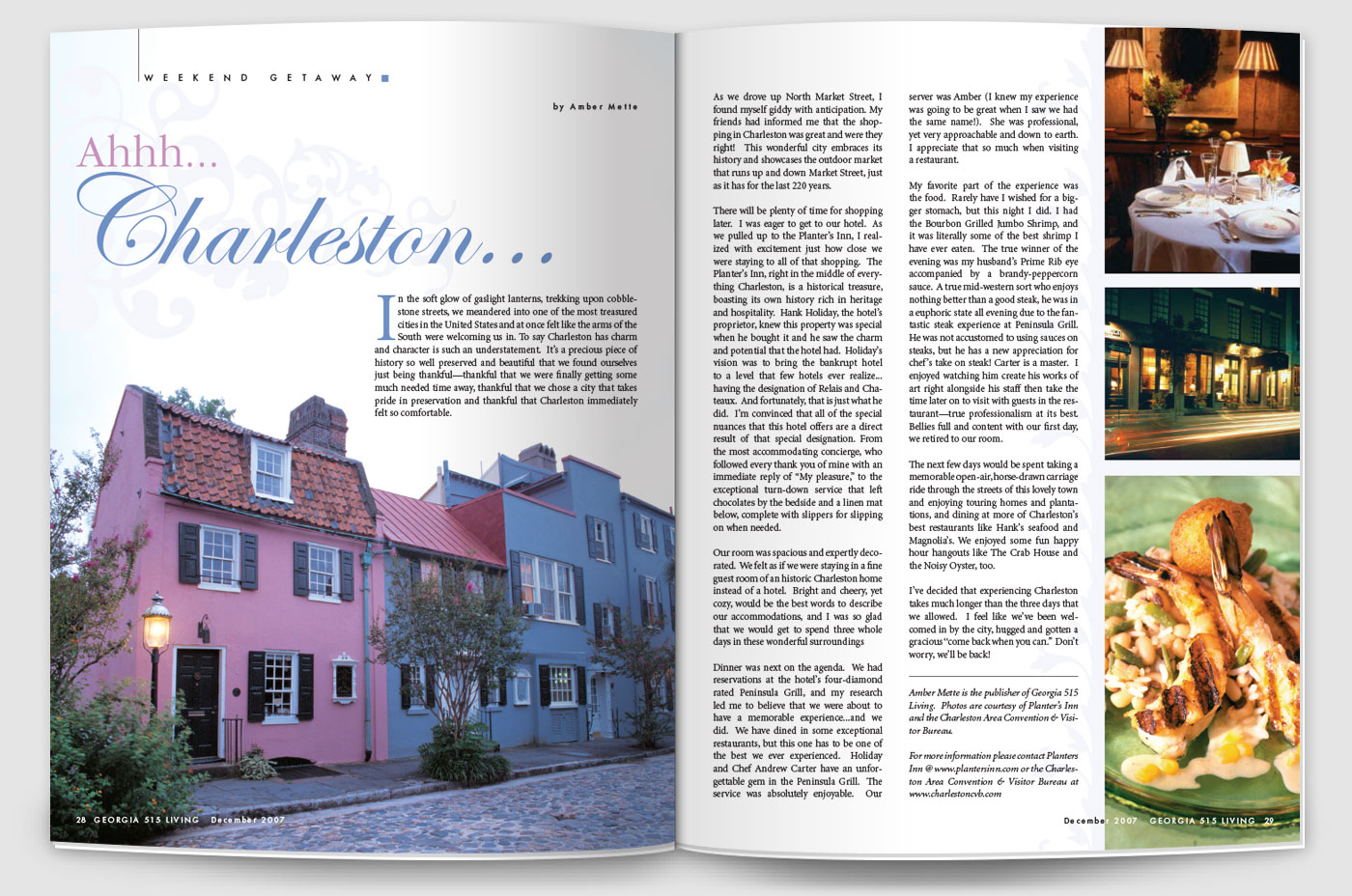 magazine story about Charleston